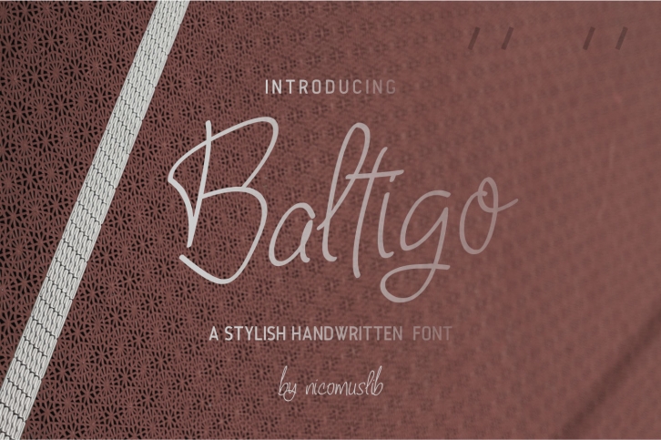 Baltigo Modern Handwritten Font Download