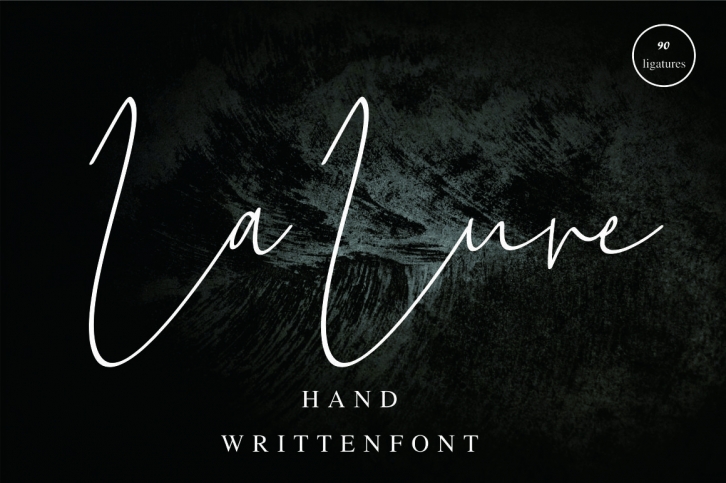 La Lune handwritten font Font Download