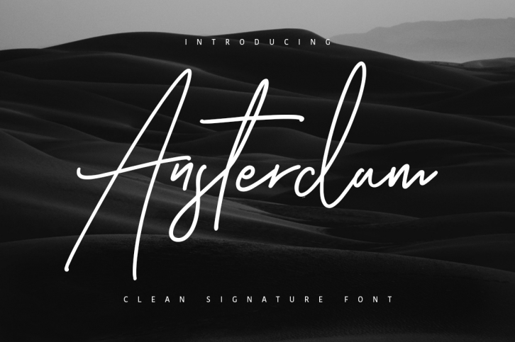 Ansterdam - Clean Signature Font Font Download