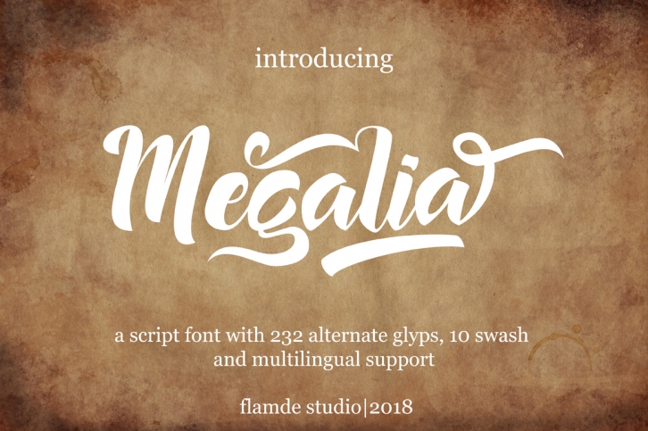 Megalia - Script Font Font Download