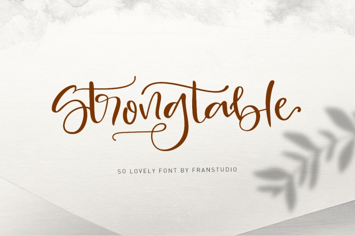 Strong table Font Download