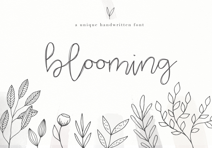 Blooming - Handwritten Font Font Download