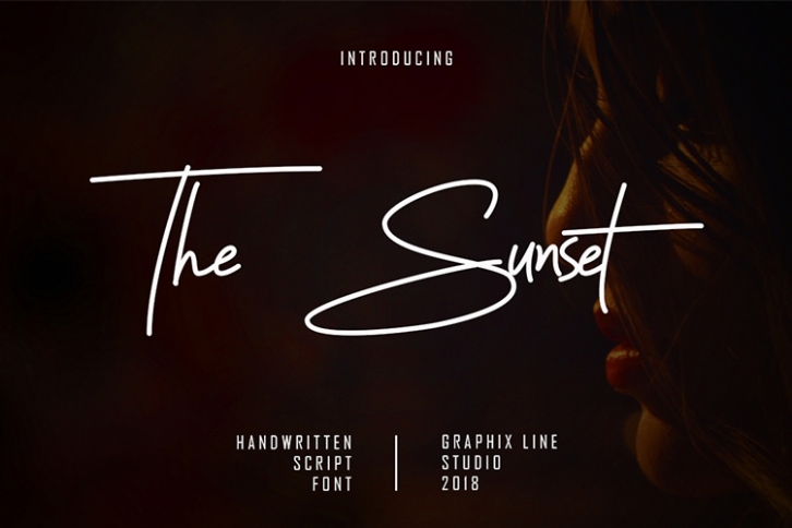 The Sunset Script Font Font Download