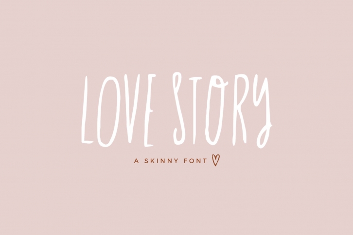 Love Story Skinny Font Download