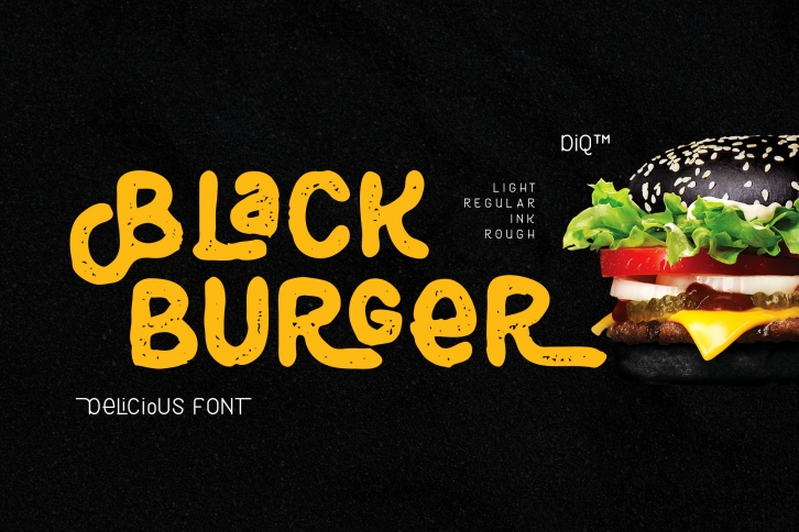 Black Burger Font Family Font Download