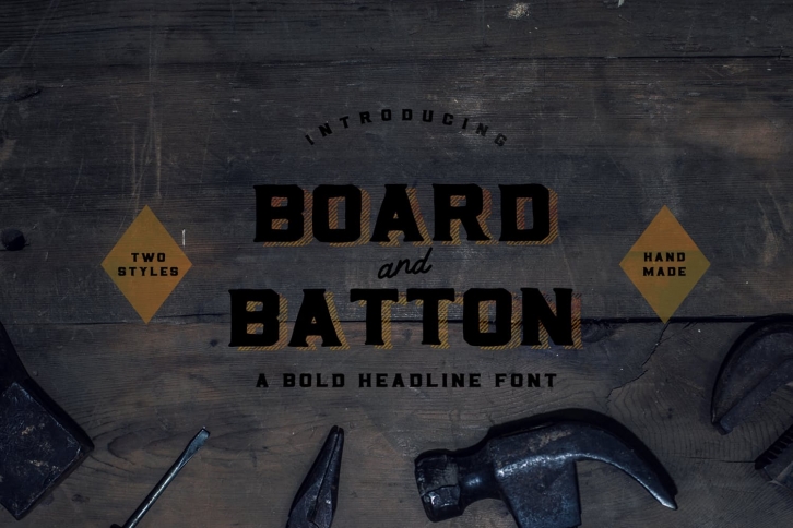 Board and Batton | A Bold Serif Font Download