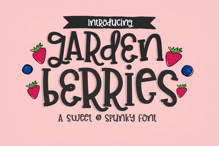Garden Berries Handwritten Font Font Download
