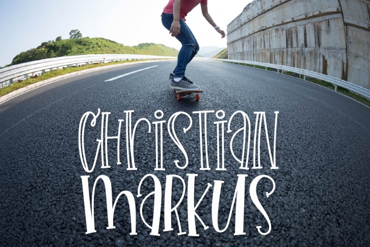 Christian Markus - A Tall Skinny Font Duo Font Download