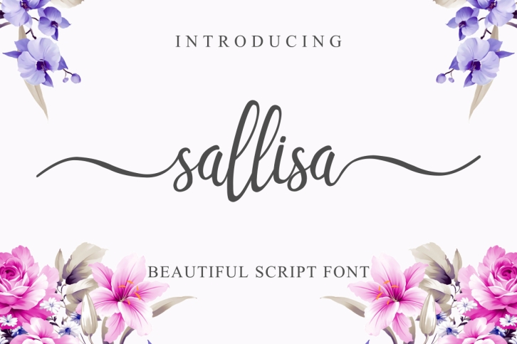 Sallisa - beautiful script font Font Download