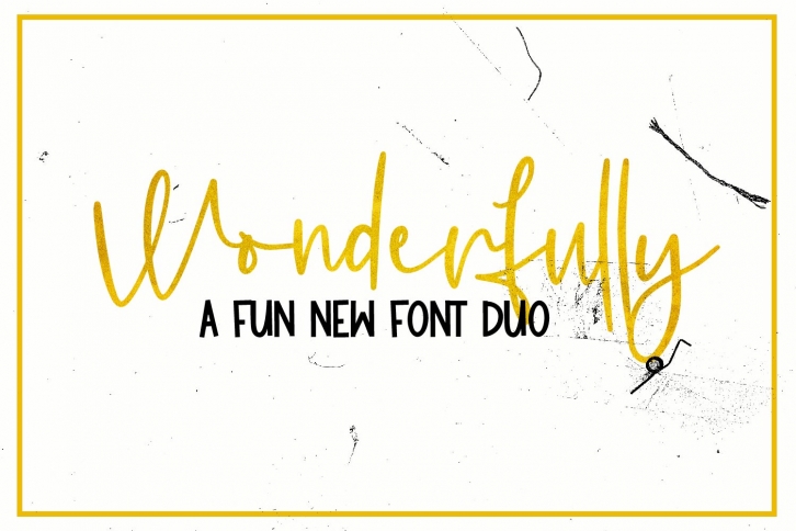 Wonderfully - A Fun New Font Duo Font Download