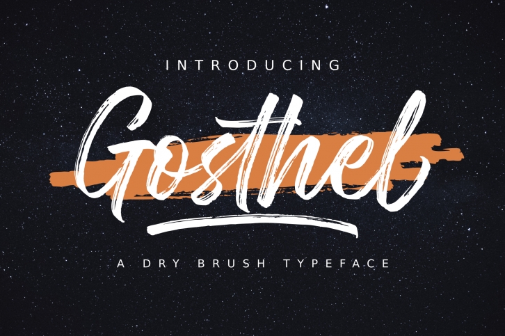 Gosthel - Dry Brush Font Font Download