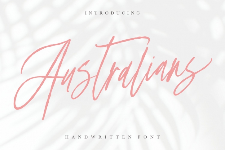 Australians - Handwritten Font Font Download