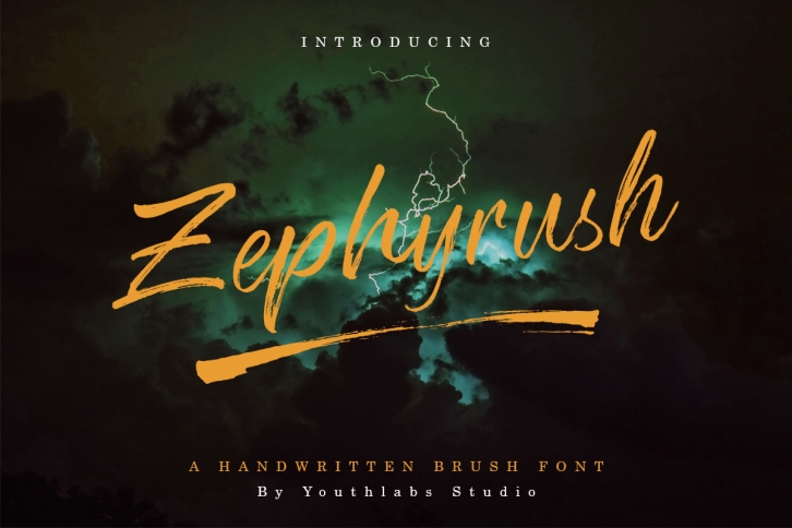 Zephyrush Handwritten Brush Font Font Download
