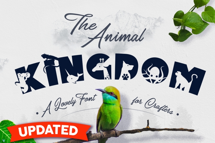 Animal Kingdom Craft Font | Wild Animals Font Font Download