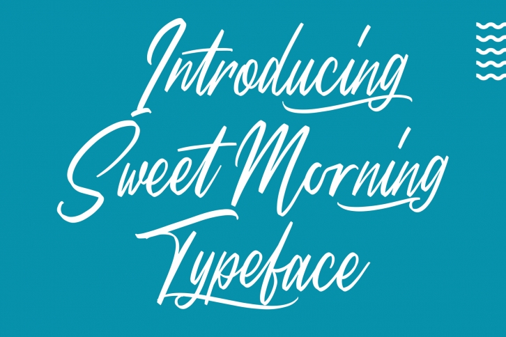 Sweet Morning - Script Font Font Download