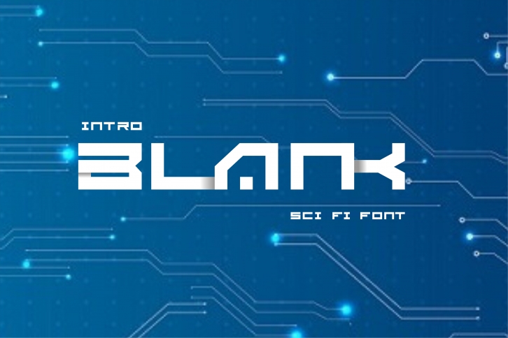 BLANK - Sci Fi Font ( 2 Font) Font Download