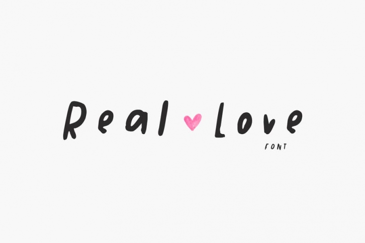 Real Love Handwritten Font Font Download