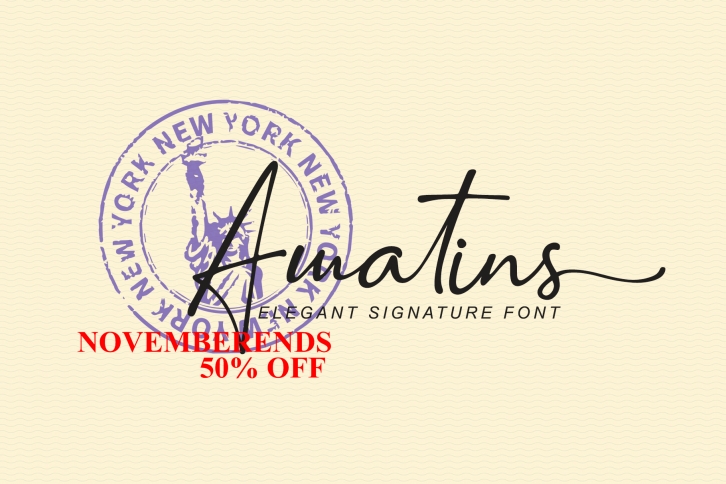 Amatins - Script Font Download