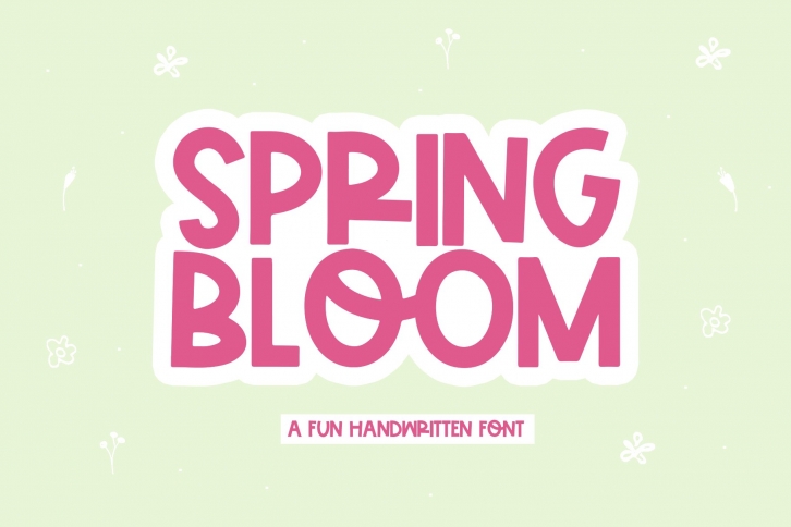 Spring Bloom - A Fun Handwritten Font Font Download