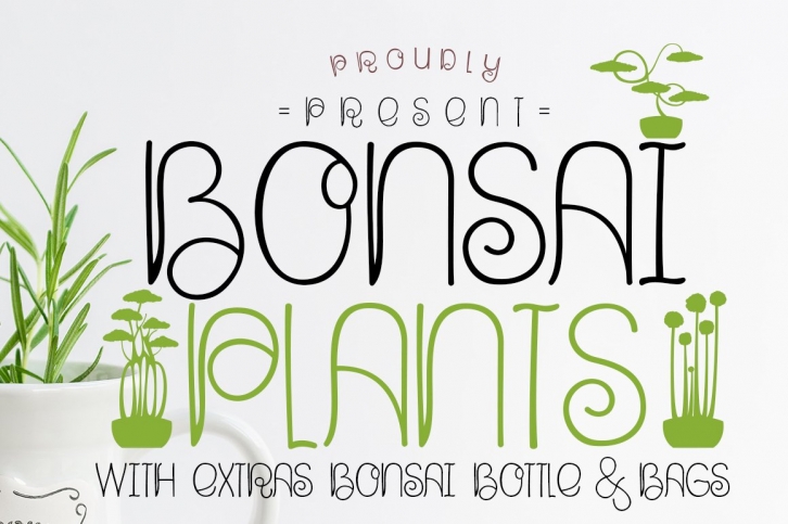 Bonsai Plants Font Download