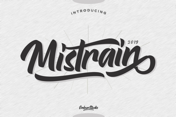 Mistrain Modern Hand Lettering Font Download