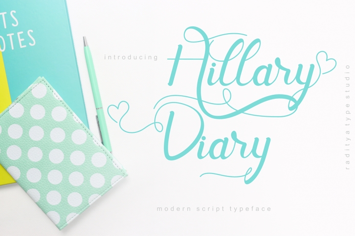 Hill Diary | Modern Script Font Download