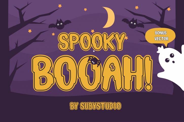 Spooky Booah! Font Display Font Download