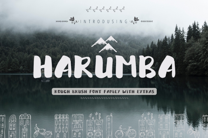 Harumba Brush font Font Download