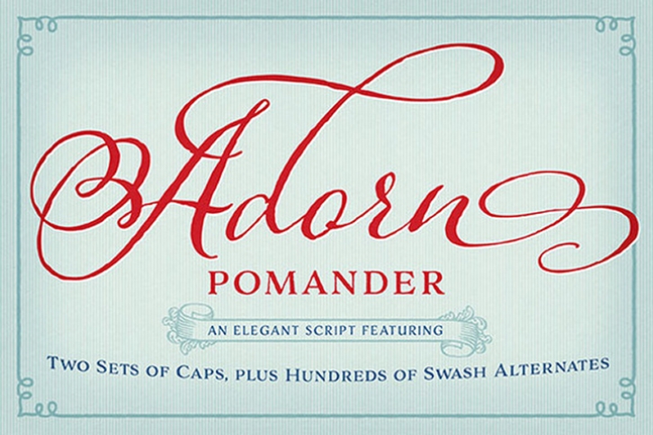 Adorn Pomander Font Download