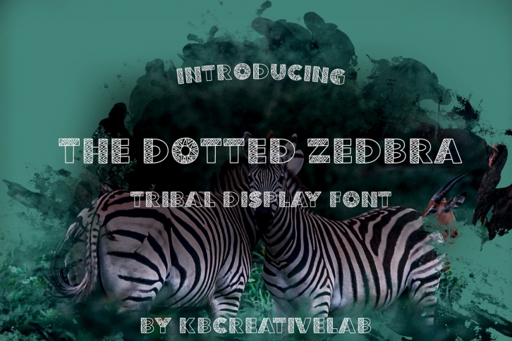 The Dotted Zebra Tribal Display Font Download