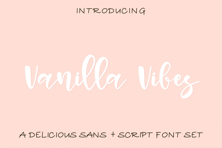 Vanilla Vibes Font Set Font Download
