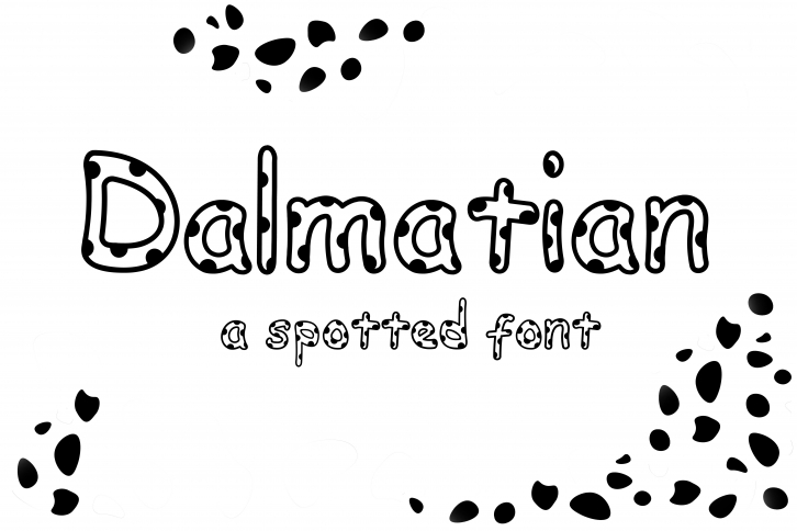 Dalmatian: A Spotted Font Font Download