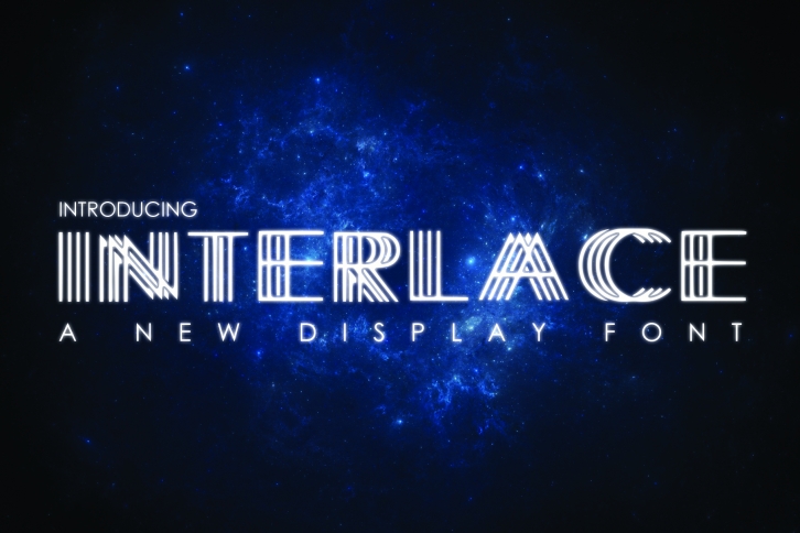 INTERLACE- A Unique Display Font Font Download