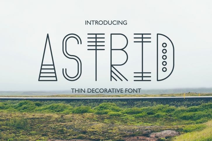Astrid - Thin Decorative Font Font Download