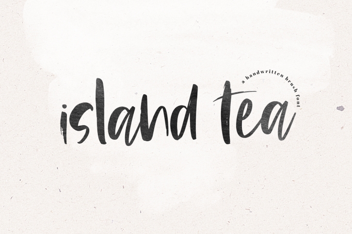 Island Tea - A Handwritten Brush Font Font Download