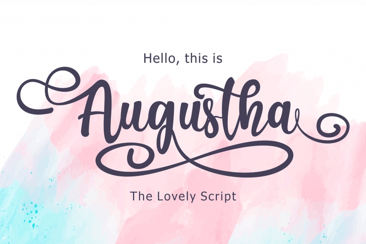 Augustha - Lovely Script Font Download
