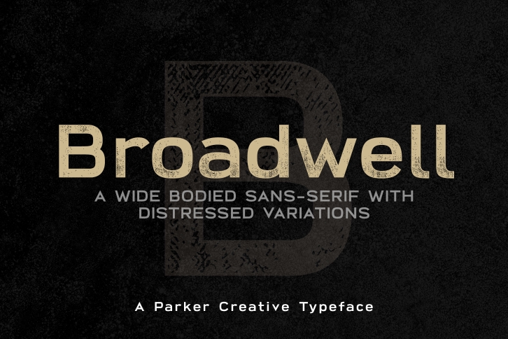 Broadwell Bold Distressed Font Font Download