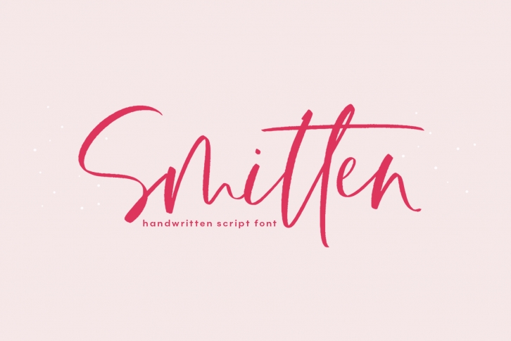 Smitten - A Handwritten Script Font Font Download