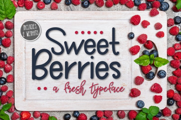 Sweet Berries a Fresh Typeface Font Download