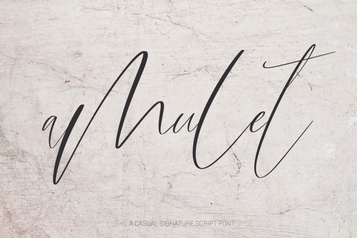 Amulet. Signature Script Font Font Download