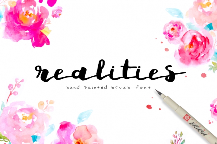 Realities Brush Font Font Download