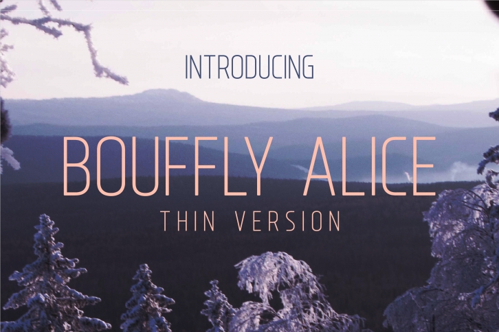 Bouffly Alice Thin Versionl Elegant font sans serif Font Download