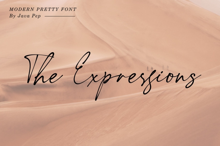 The Expressions  modern pretty font Font Download