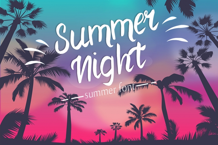Summer Night Font Font Download