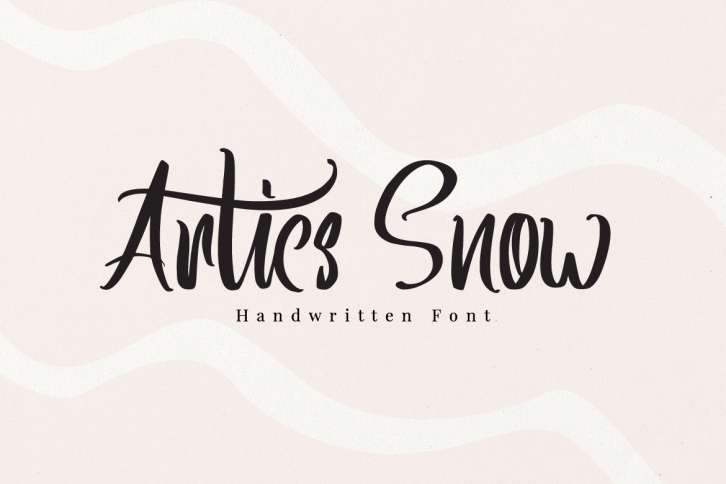 Artics Snow - Handwritten Font Font Download