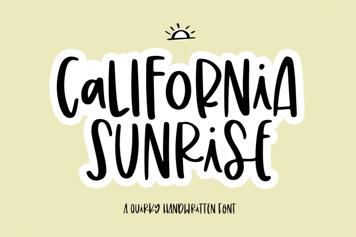 California Sunrise - A Handwritten Font with Alternatives! Font Download