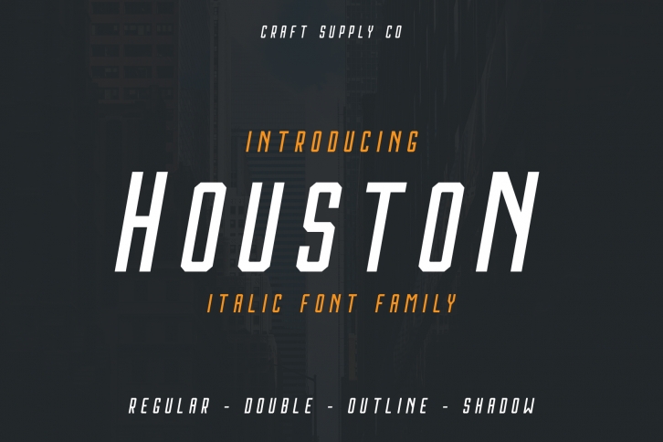 Houston Italic Font Family Font Download
