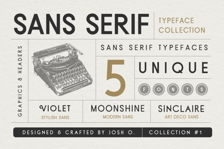 Sans Serif Typeface Collection Font Download