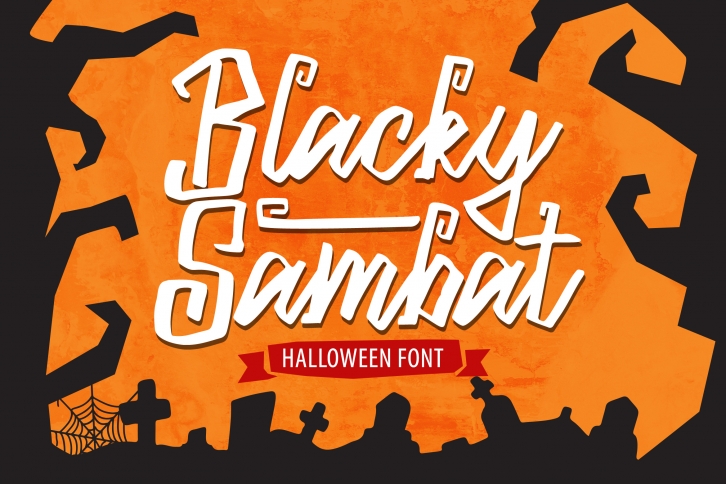 Blacky Sambat - Halloween Font Font Download