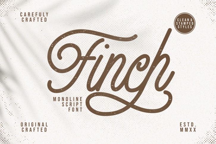 Finch - Monoline Script Font Font Download
